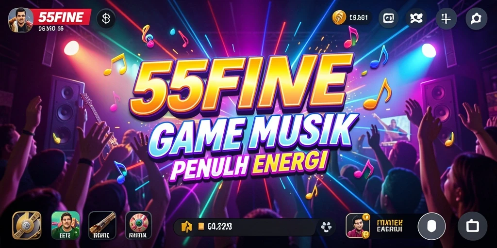 Tampilan gameplay menampilkan interaksi seru dengan musik.