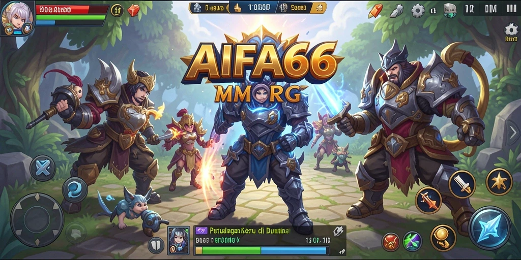 Gameplay AIFA66 menampilkan pertempuran yang mendebarkan di dunia MMORPG.