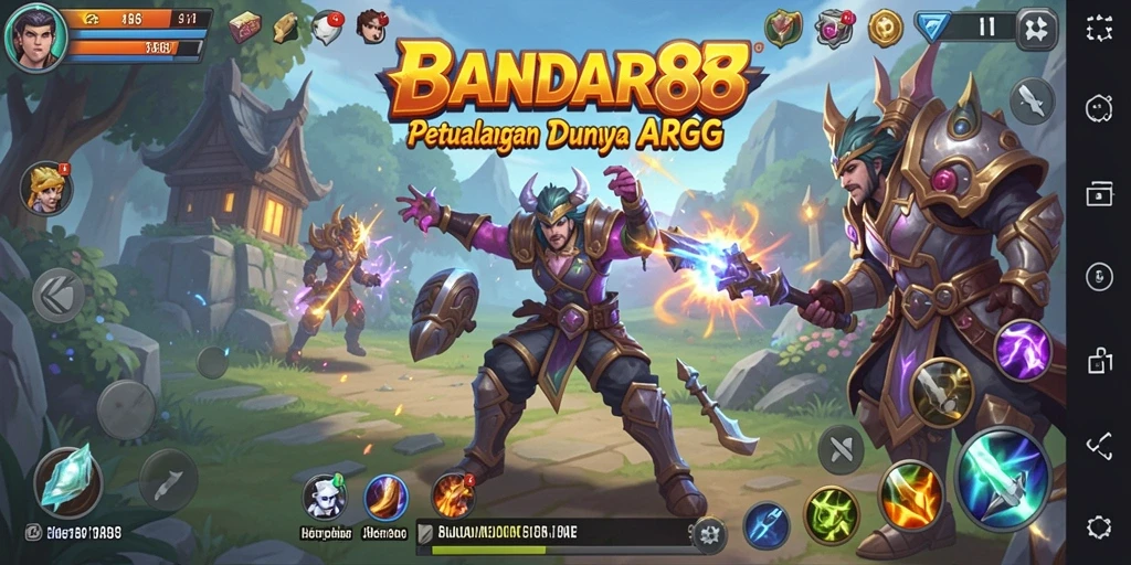 Tampilan gameplay seru dari BANDAR88 dalam pertempuran ARPG.