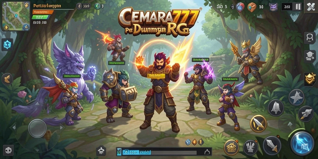Tangkapan layar gameplay CEMARA777 menunjukkan aksi pertempuran yang mendebarkan.