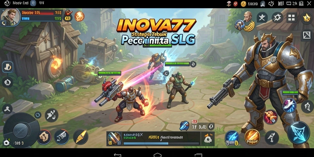Screenshot gameplay INOVA77 menunjukkan aksi strategis yang mendebarkan.
