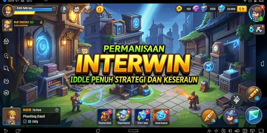 Tampilan gameplay INTERWIN yang menarik dan interaktif untuk game Idle.