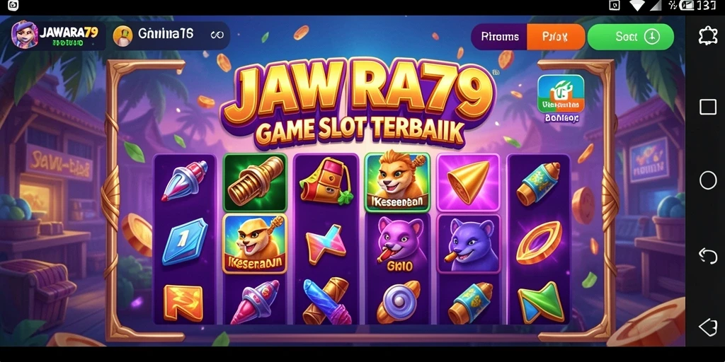 Screenshot gameplay JAWARA79 menunjukkan keseruan permainan Slot yang mengasyikkan.
