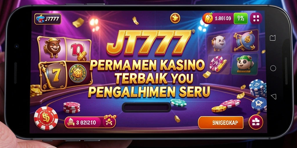 Tampilan menarik dari gameplay Kasino di JT777 dengan mesin slot yang beragam.