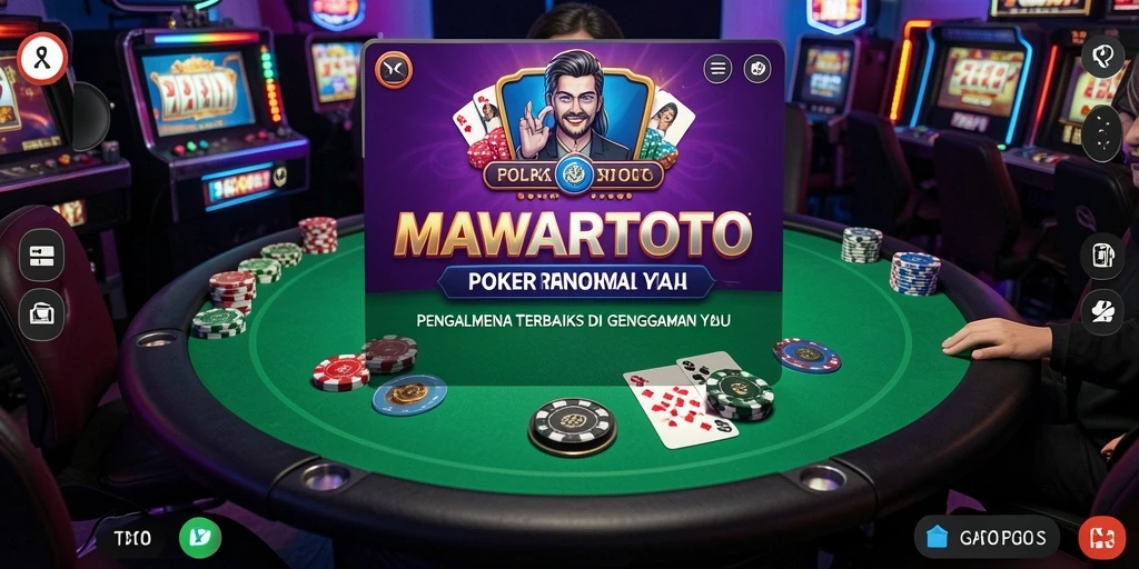 Tampilan poker yang menarik di MAWARTOTO dengan berbagai pemain.