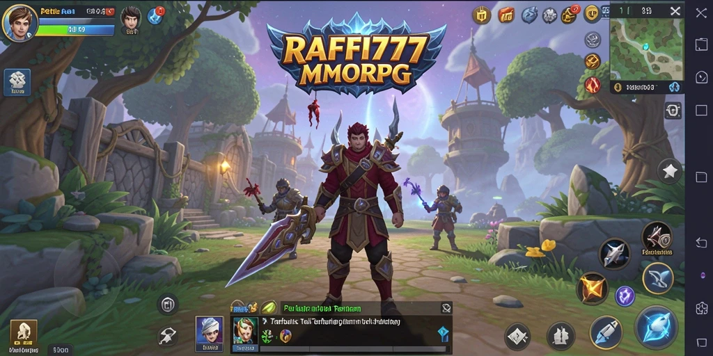 Screenshot RAFFI777 menunjukkan aksi seru dalam permainan MMORPG.