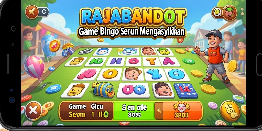 Tampilan menarik dari gameplay Bingo RAJABANDOT yang seru.