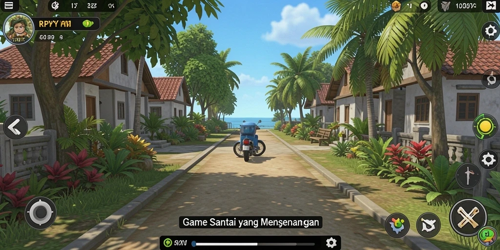 Tampilan gameplay RPYYY yang ceria dan menghibur.