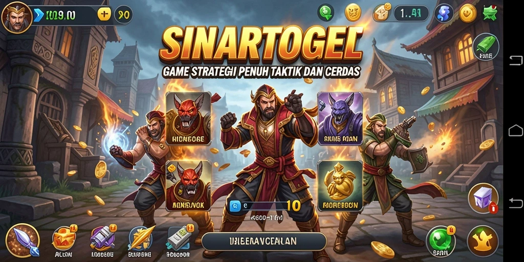 Tampilan gameplay yang menegangkan dan strategis dalam SINARTOGEL.