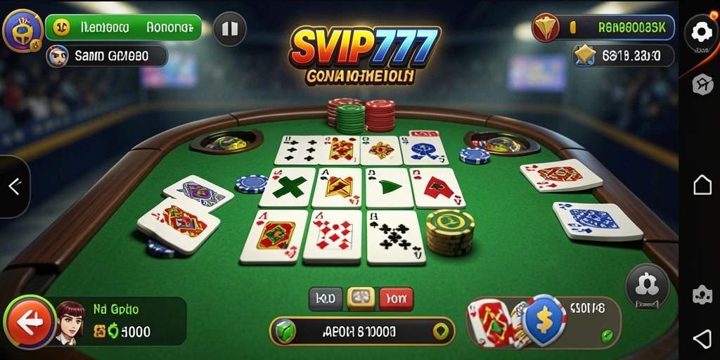 Tampilan gameplay seru game Gaple SVIP777.