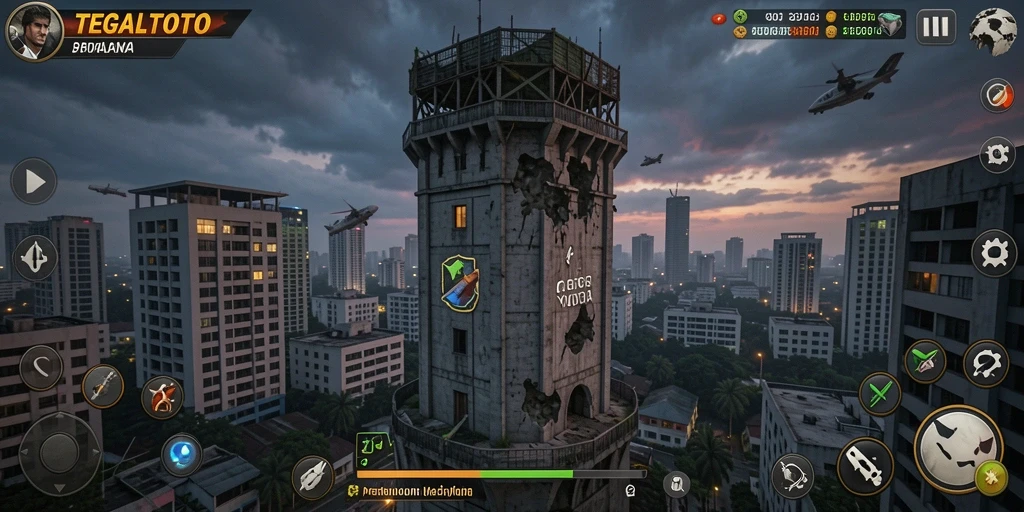 Tampilan gameplay TEGALTOTO yang seru dan menantang dalam Tower Defense.