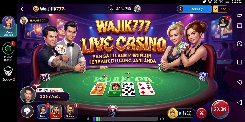 Tampilan gameplay menarik dan interaktif dari WAJIK777 Live Casino.