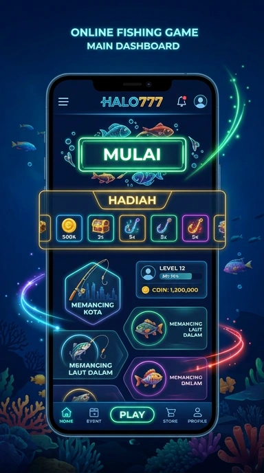 Tampilan antarmuka aplikasi halo777 yang menarik.
